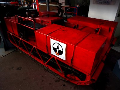 Antarctic expedition snow track vehicle