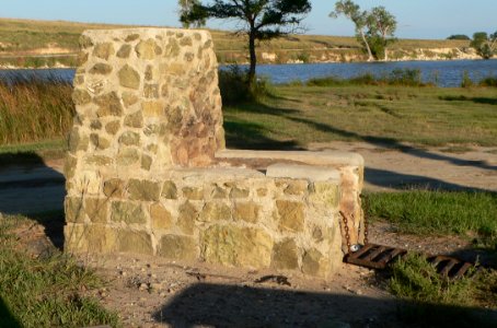 Antelope Lake Park (Graham Co, KS) N fireplace 1