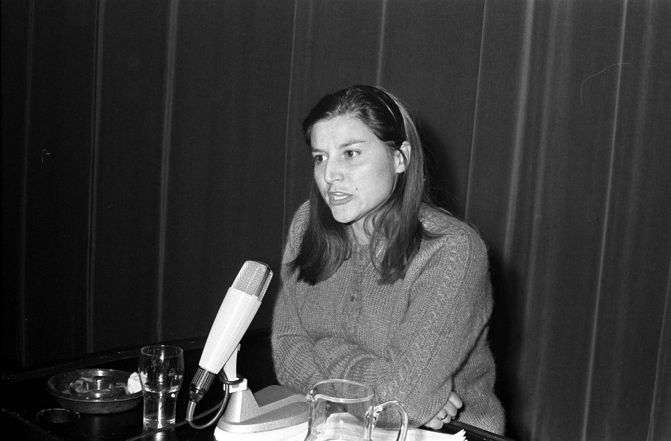 Anti NAVO Congres in RAI Amsterdam. Nashasa Zicku (Patriottisch Front, Griekenla, Bestanddeelnr 922-9995