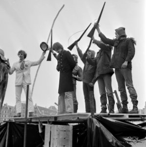 Anti City circus Waterlooplein politiek toneel ivm WK Argentinie Videla m, Bestanddeelnr 929-6933