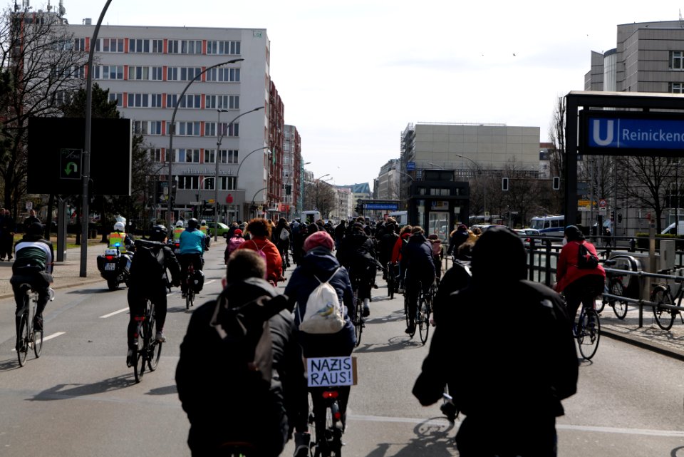Antifascist bicycle demonstration Berlin 2021-03-28 06