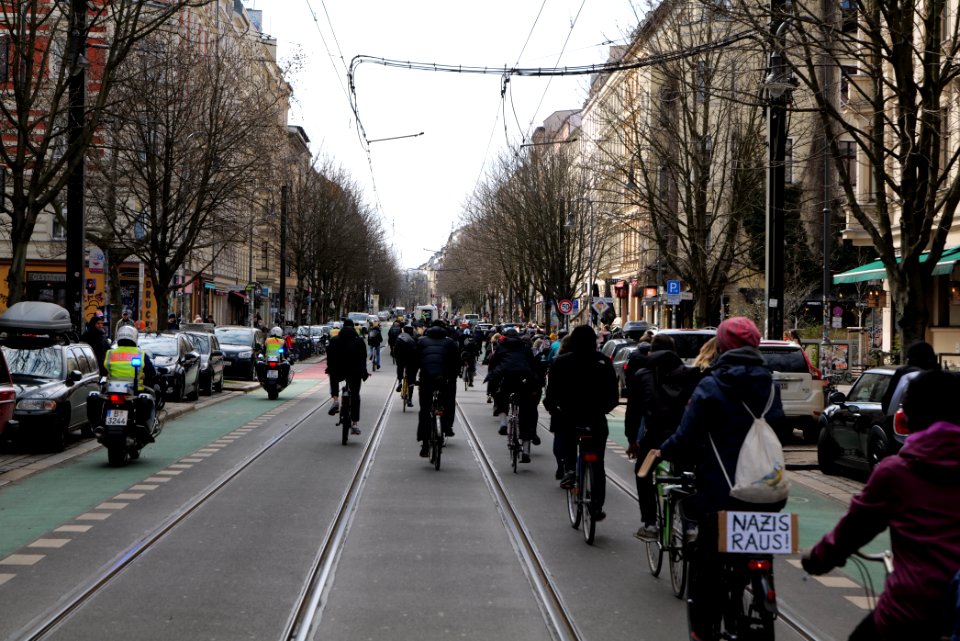 Antifascist bicycle demonstration Berlin 2021-03-28 21