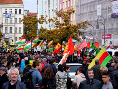 Anticolonial March Berlin 2019 Rojava block 16