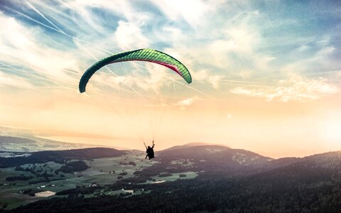 Glider sky adventure photo