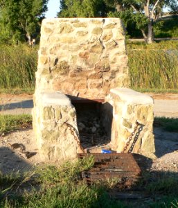 Antelope Lake Park (Graham Co, KS) N fireplace 2