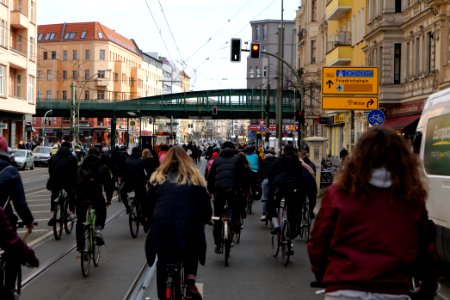 Antifascist bicycle demonstration Berlin 2021-03-28 18