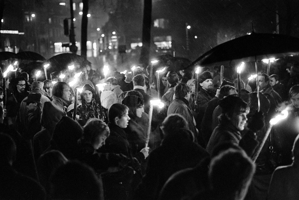 Anti Amerikaanse demonstratie in Amsterdam, Bestanddeelnr 921-1003