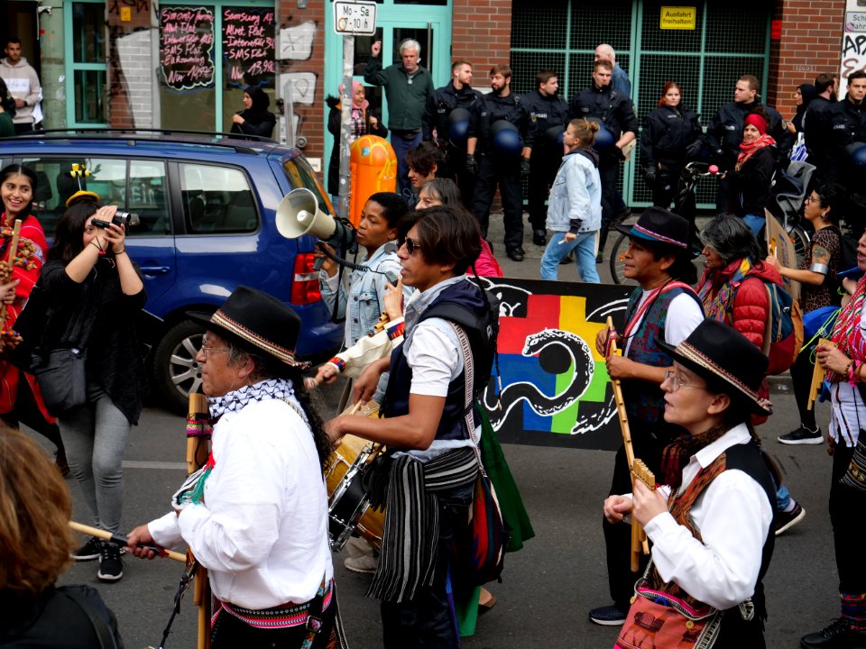 Anticolonial March Berlin 2019 Ecuadorian block 22