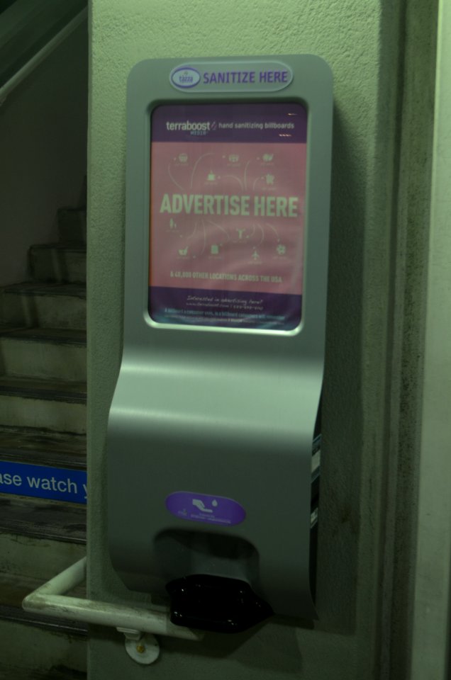 Antibacterial dispenser Miami Metromover