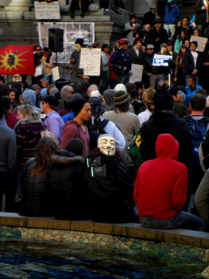 Anonymous at Occupy Vancouver