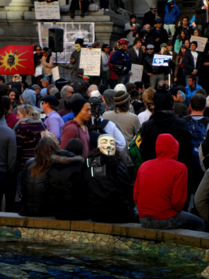 Anonymous at Occupy Vancouver photo