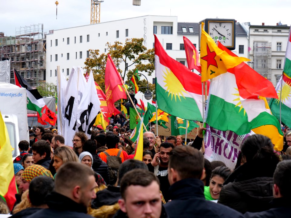 Anticolonial March Berlin 2019 Rojava block 08
