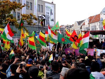 Anticolonial March Berlin 2019 Rojava block 02
