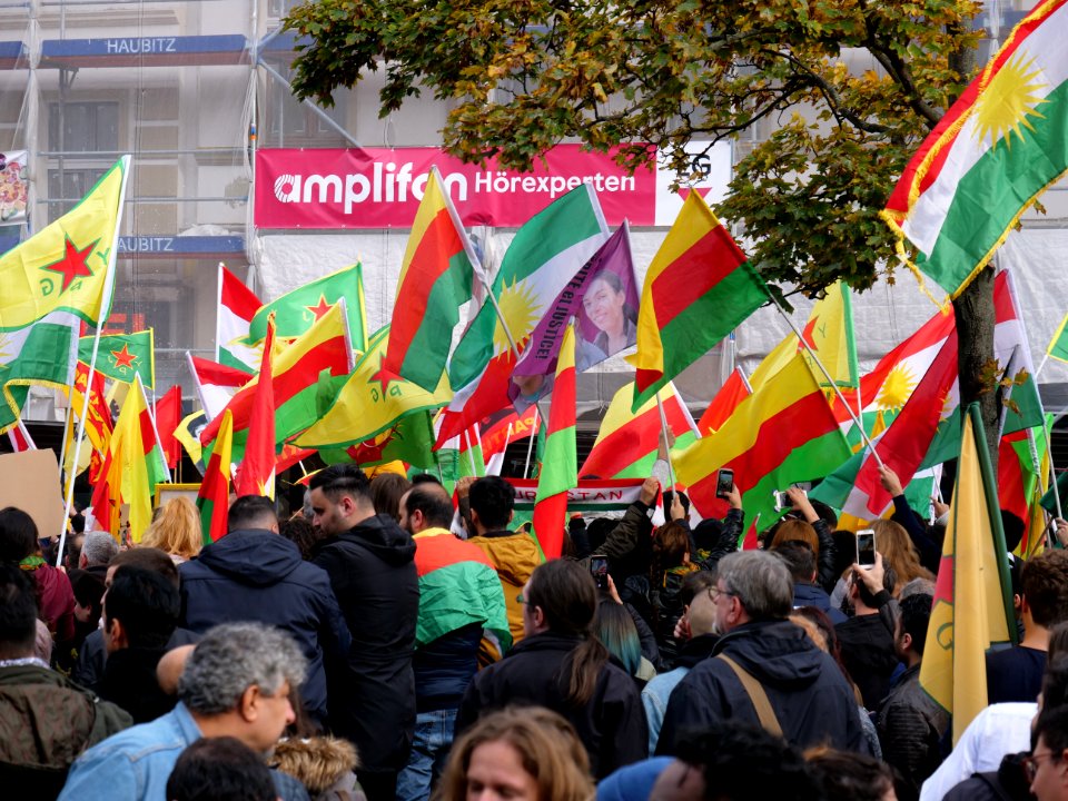 Anticolonial March Berlin 2019 Rojava block 14