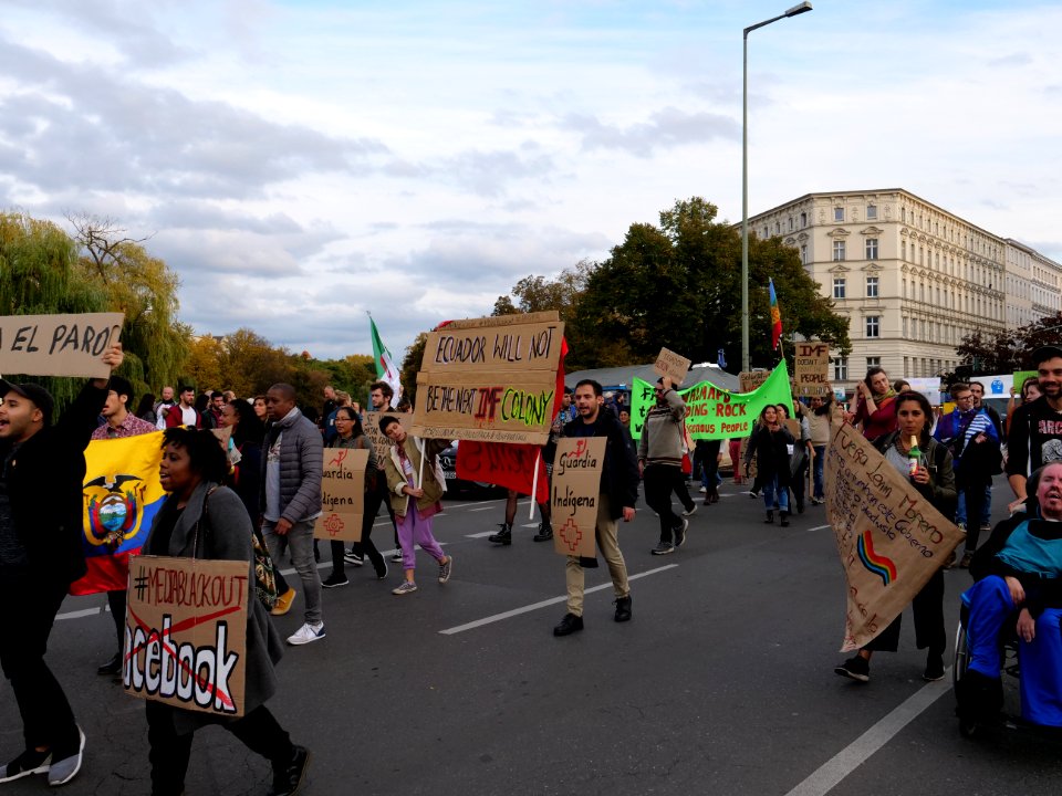 Anticolonial March Berlin 2019 Ecuadorian block 33