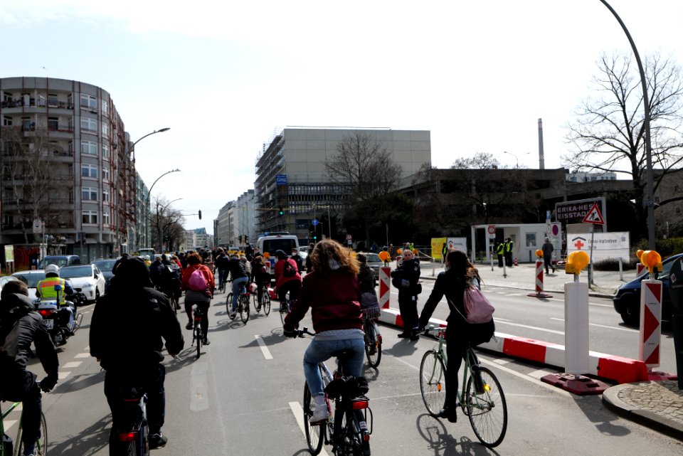 Antifascist bicycle demonstration Berlin 2021-03-28 08