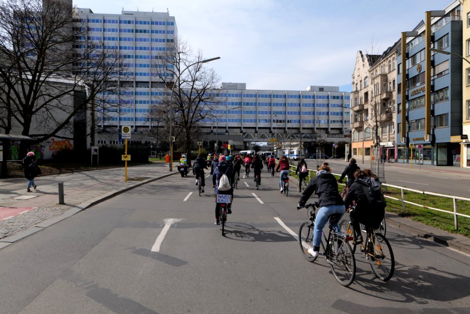 Antifascist bicycle demonstration Berlin 2021-03-28 04