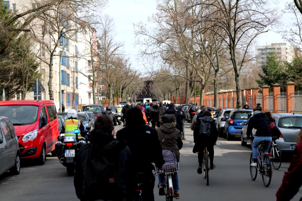 Antifascist bicycle demonstration Berlin 2021-03-28 12