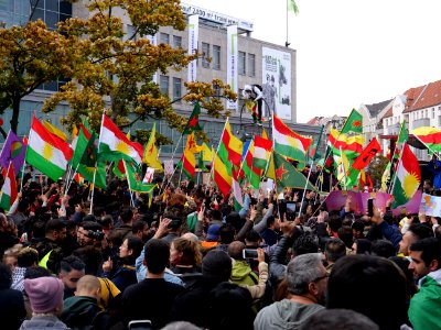 Anticolonial March Berlin 2019 Rojava block 05