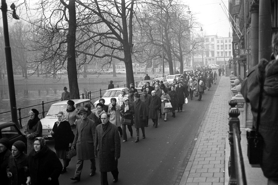 Anti-abortusmars in Den Haag , demonstranten, Bestanddeelnr 925-3319