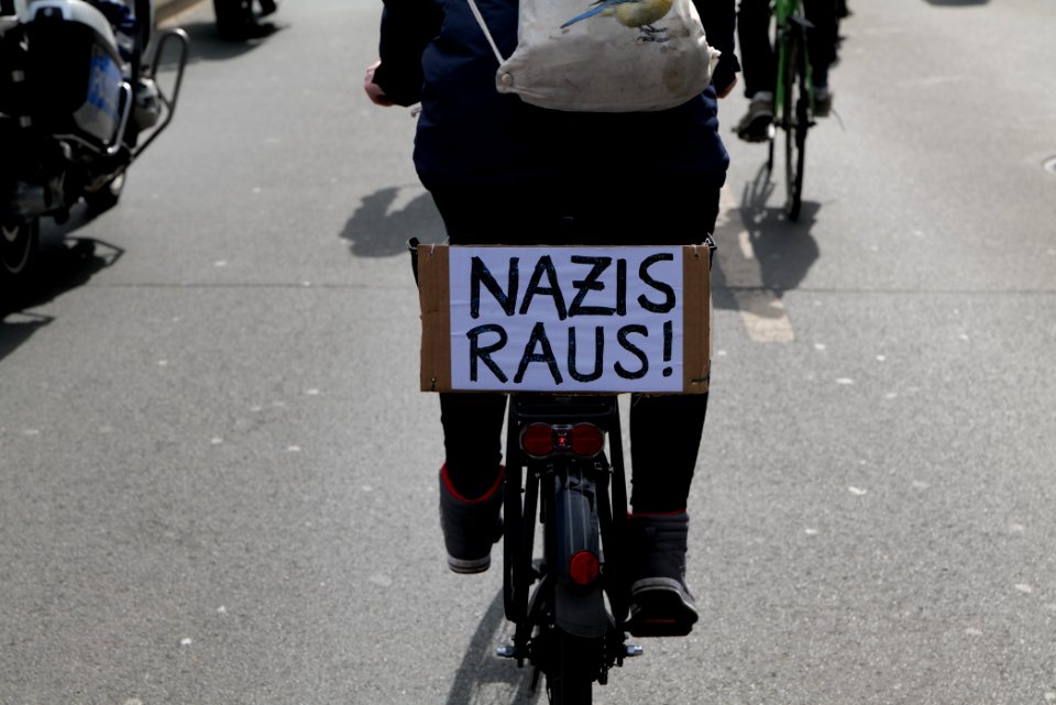 Antifascist bicycle demonstration Berlin 2021-03-28 17