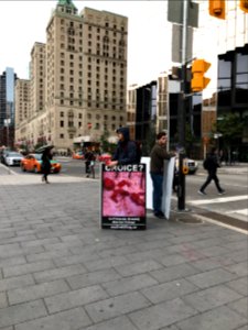 Anti-abortion protest at Front Street