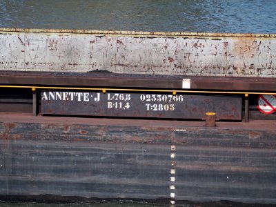 Annette J - ENI 02330766, Amsterdam-Rijn kanaal