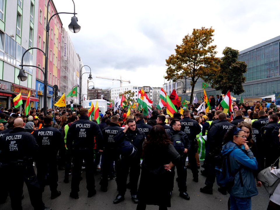 Anticolonial March Berlin 2019 Rojava block 07
