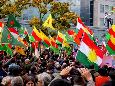 Anticolonial March Berlin 2019 Rojava block 06