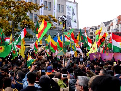 Anticolonial March Berlin 2019 Rojava block 03