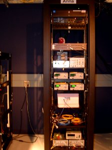 Anna at BBN - DARPA Quantum Network - DSCF0006
