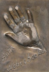 Anna Nehrebecka handprint