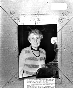 Anna Freud , dochter van Sigmund Freud , psychoanalyticus op Congres te Parijs, , Bestanddeelnr 923-9360