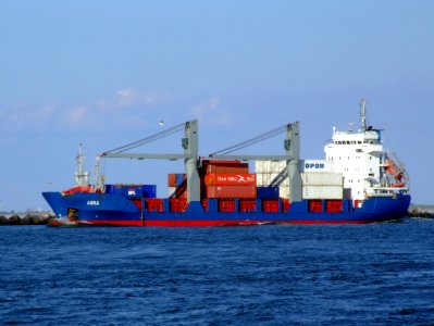Anna IMO 912672800 leaving Port of Rotterdam 29-Aug-2007