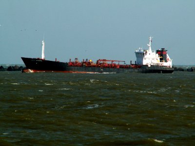Anna Johanne IMO 9018115 leaving Port of Rotterdam, Holland 25-Feb-2006