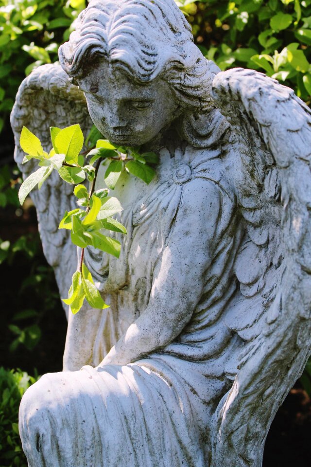 Cemetery grave mourning