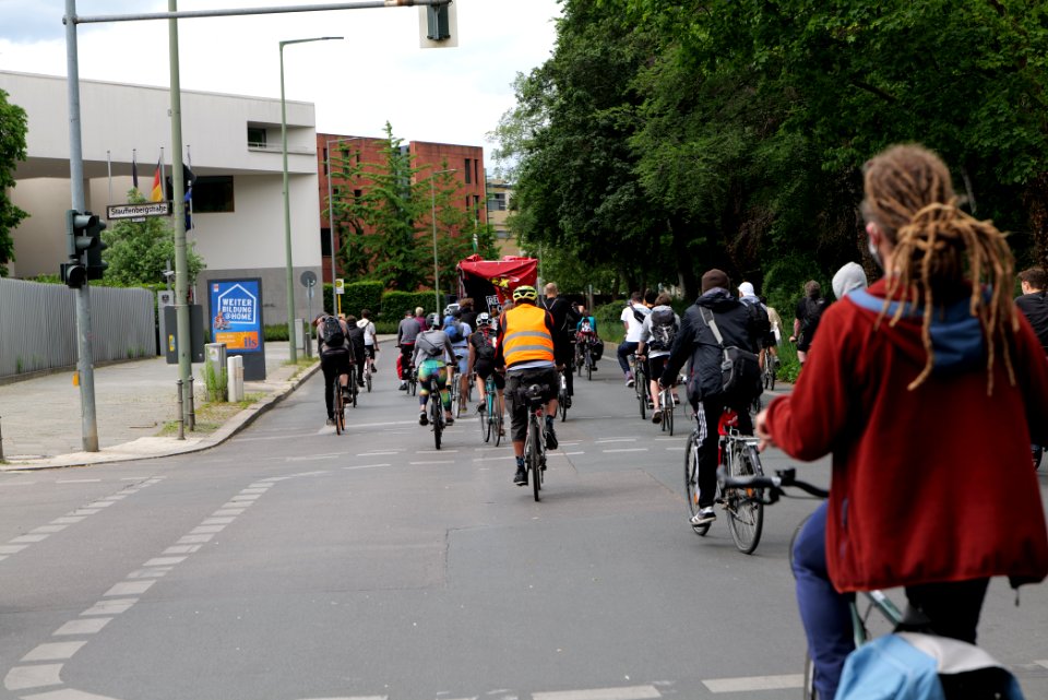 Antifascist RCC bicycle demonstration Berlin 2020-05-30 23