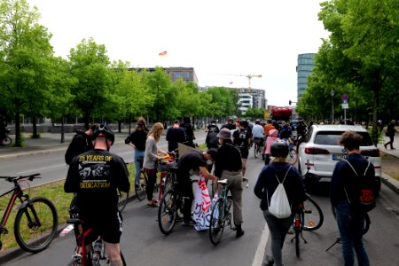 Antifascist RCC bicycle demonstration Berlin 2020-05-23 42