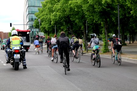 Antifascist RCC bicycle demonstration Berlin 2020-05-30 18