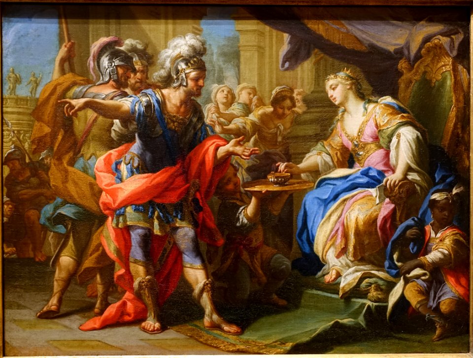 Anthony and Cleopatra, by Andrea Casali, Rome, late 1720s, oil on canvas - Blanton Museum of Art - Austin, Texas - DSC07995