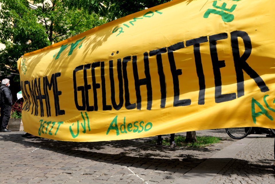 Antifascists in Schendelpark Berlin 2020-05-16 09