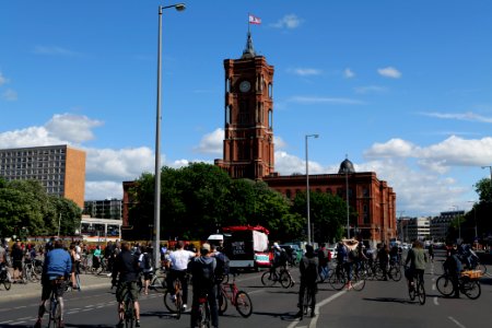 Antifascist RCC bicycle demonstration Berlin 2020-05-30 07