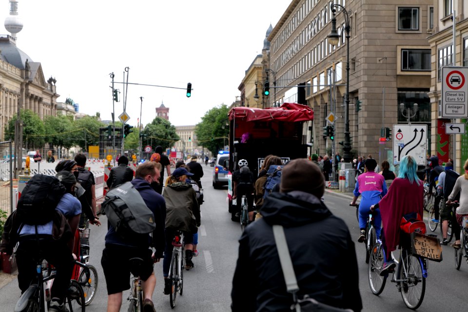 Antifascist RCC bicycle demonstration Berlin 2020-05-23 58