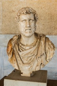 Antoninus Pius bust S2436 ancient agora museum Athens photo