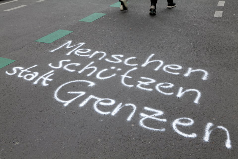 Antifascists in Schendelpark Berlin 2020-05-16 16