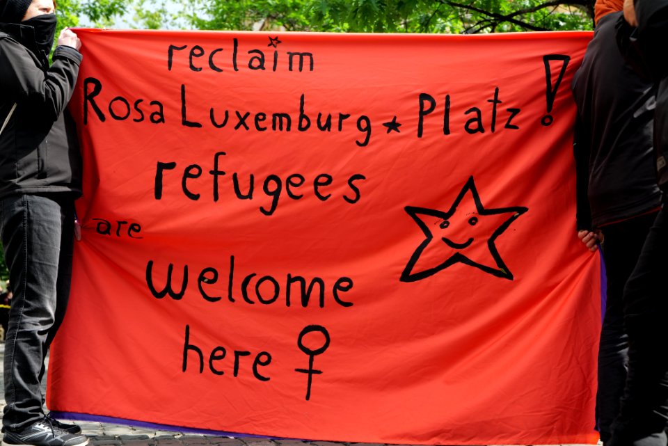 Antifascists in Schendelpark Berlin 2020-05-16 04