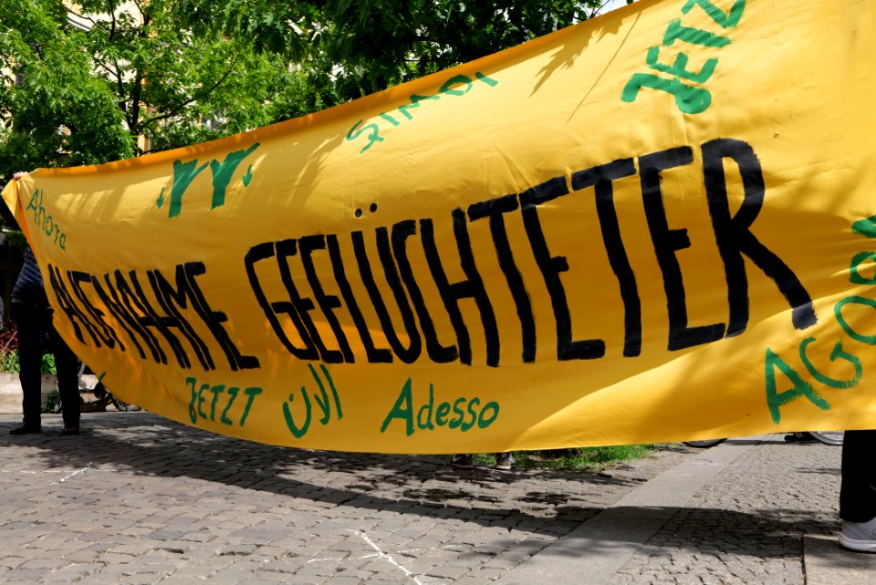 Antifascists in Schendelpark Berlin 2020-05-16 08