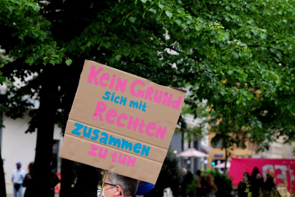 Antifascists on Memhardstraße Berlin 2020-05-16 02
