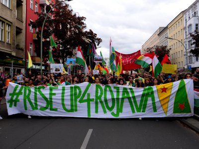 Anticolonial March Berlin 2019 Rojava block 42