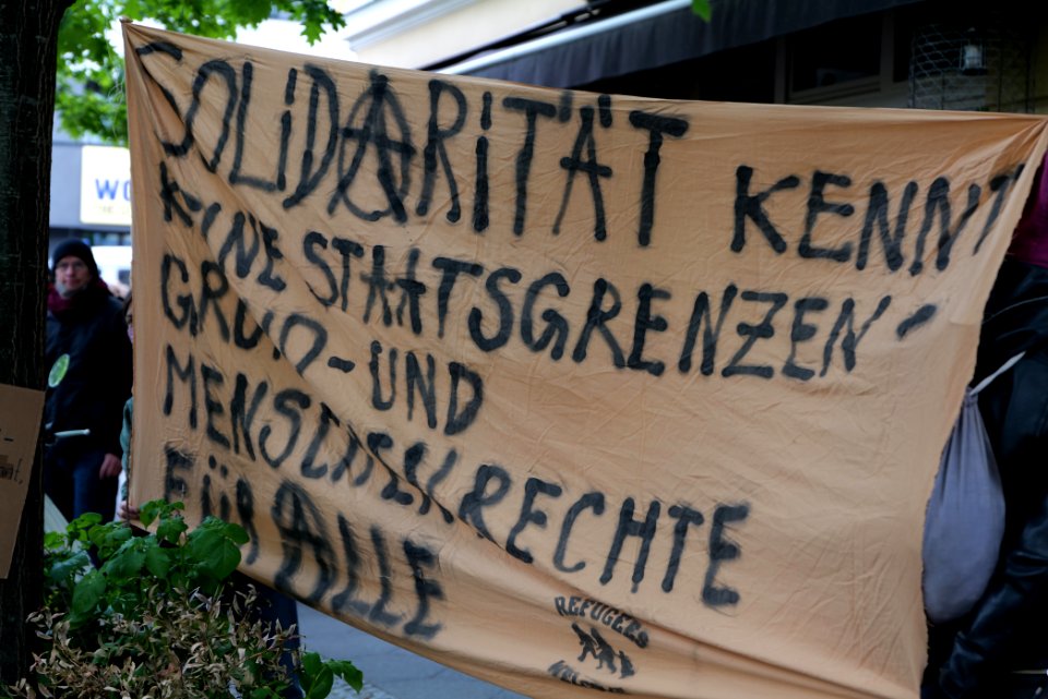 Antifascists in Schendelpark Berlin 2020-05-16 19